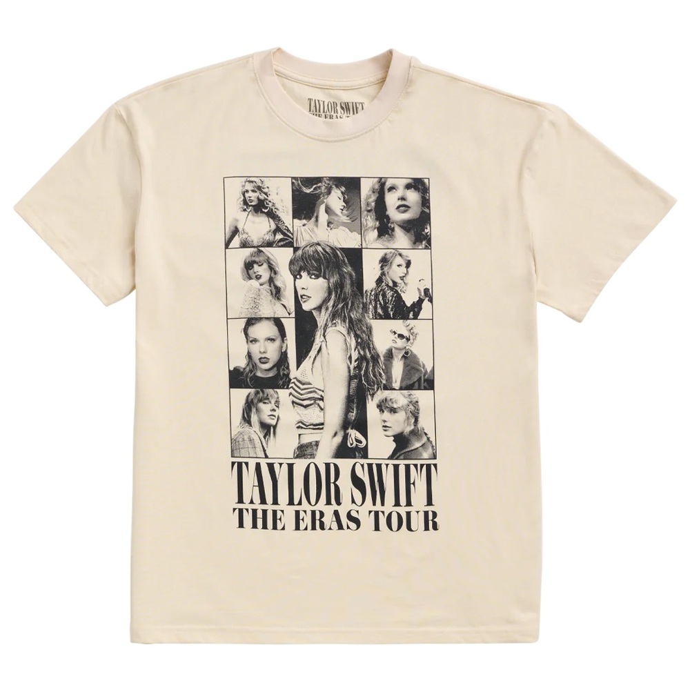 TAYLOR SWIFT | THE ERAS TOUR US DATES BEIGE T-SHIRT SIZE MEDIUM